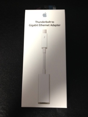 【購入レビュー】Apple Thunderbolt – ギガビットEthernetアダプタ MD463ZM/A
