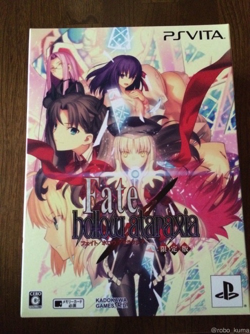 【ゲーム】PSVITA　Fate/hollow ataraxia (限定版) 　購入。