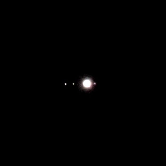 木星とガリレオ衛星 (2017年2月8日午前5時55分)
