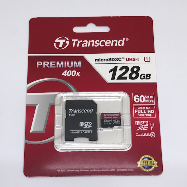 【Nintendo Switch】 外部ストレージ用に 『Transcend microSDXCカード 128GB』 購入。コレでゲーム入れ放題(*｀･ω･)ゞ。