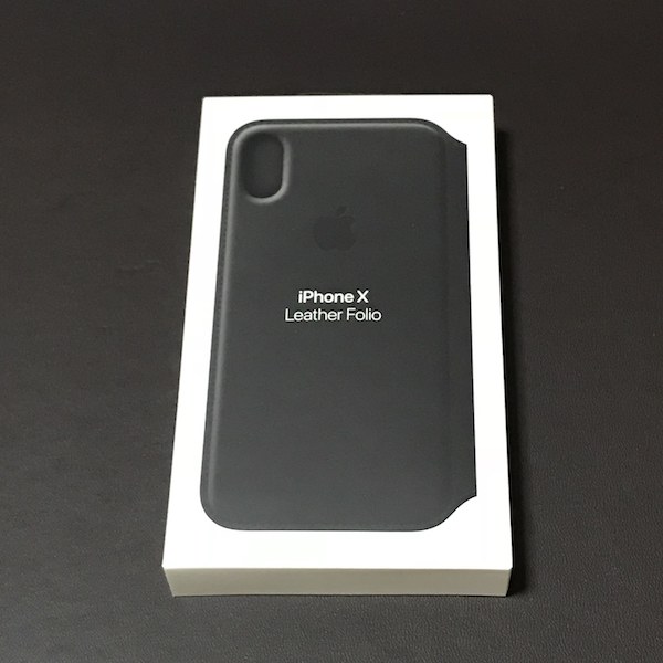 Apple純正、初の手帳型ケース「iPhone Xレザーフォリオ – ブラック」購入(*｀･ω･)ゞ。