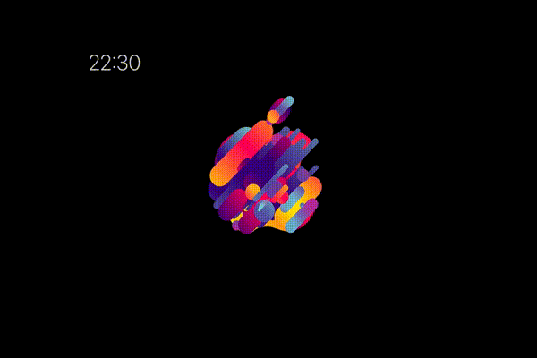 こんなスクリーンセーバーを待っていた W ゞ Githubに Apple S Event On October 30 18 の動く リンゴ絵アート のスクリーンセーバーが公開されています ２階からmac
