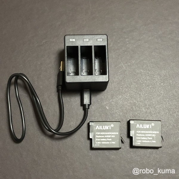 【GoPro】 GoPro HERO 7 BLACK用に予備の互換バッテリーを買って見ました(*｀･ω･)ゞ。