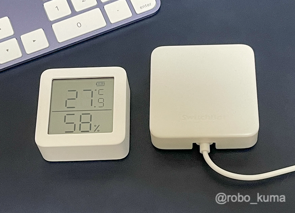 SwitchBot でスマートホームを構築中。先ずは「SwitchBot Hub Mini」と「SwitchBot 温湿度計」で温度管理です(*｀･ω･)ゞ。