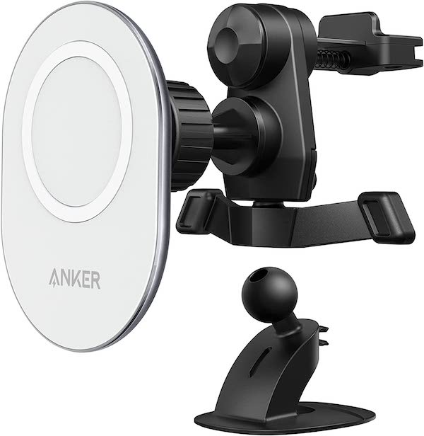 Anker Magnetic Car Mount 車載ホルダー」購入。iPhone 12 Pro  MaxをMagSafeで固定して使う。充電機能ナシの方です。 | ２階からMac