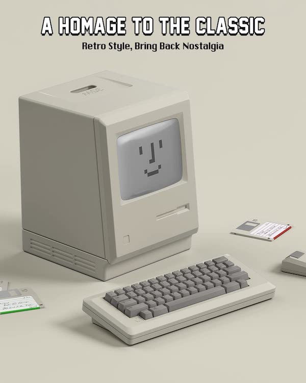 レトロMac風USB-C充電器「Shargeek Retro Macintosh USB-C GaN III 35W 