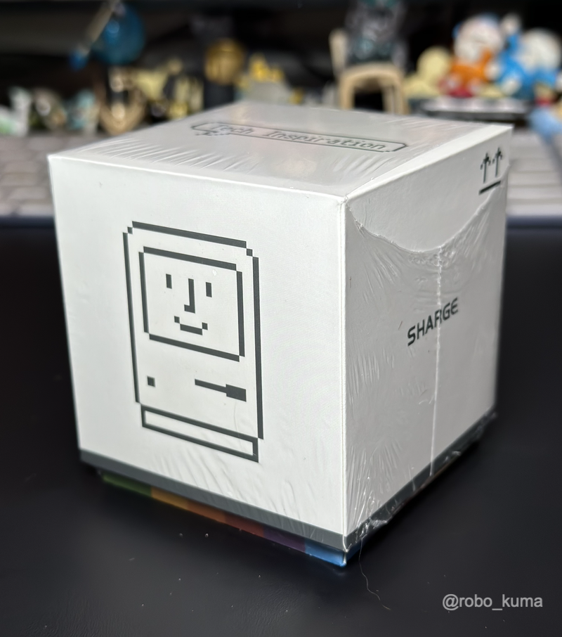 レトロMac風USB-C充電器「SHARGE Retro 35W Charger」をクラウドファンディング Makuakedeで購入。届いたのでレビューです。
