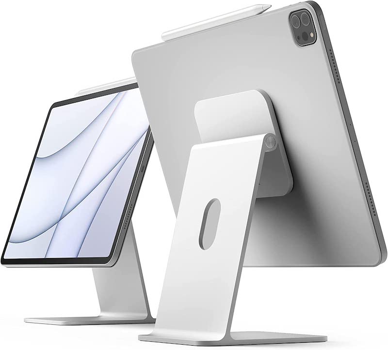 24インチiMac（M1）のスタンドにソックリ、インスパイアされた 「elago Premium Stand Designed for iPad Magnetic Stand」が米国で発売中。日本での発売も期待。