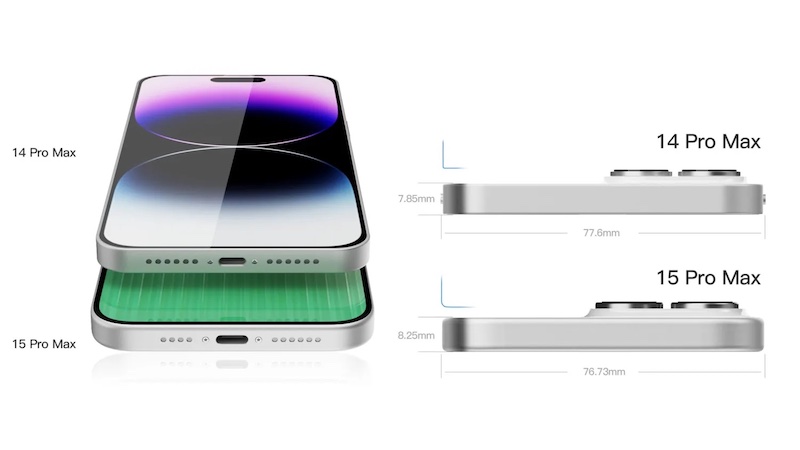 「iPhone 15 Pro Maxはカメラの隆起が小さく、ベゼルが薄くなる？ 〈噂〉