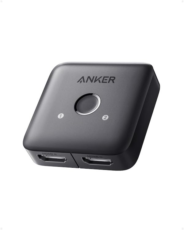 「Anker HDMI Switch (2-in-1 Out, 4K HDMI) 」をAmazonで販売開始。4K HDMIを双方向で分配、切替可能なヤツです。
