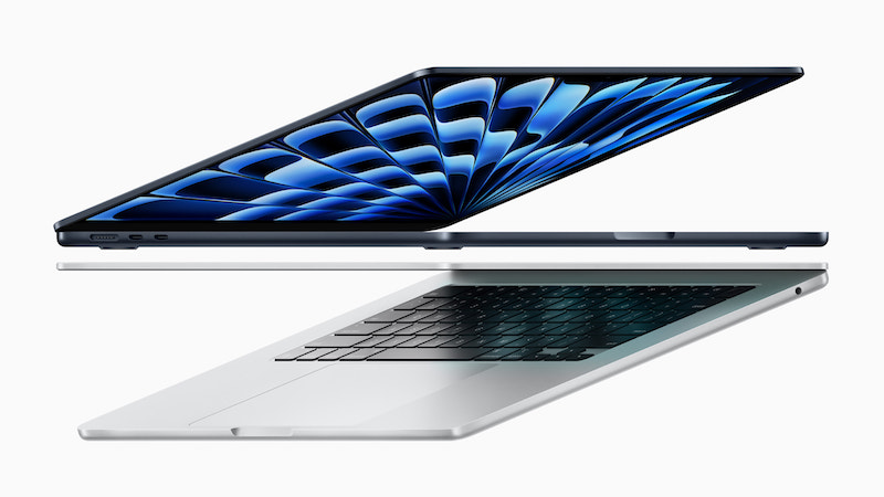 Apple、M3チップ搭載の新型「MacBook Air」を発表。予約開始、8日発売。なんとM3無印なのに最大外部ディスプレイ2台に対応（正し画面を閉じた状態！）